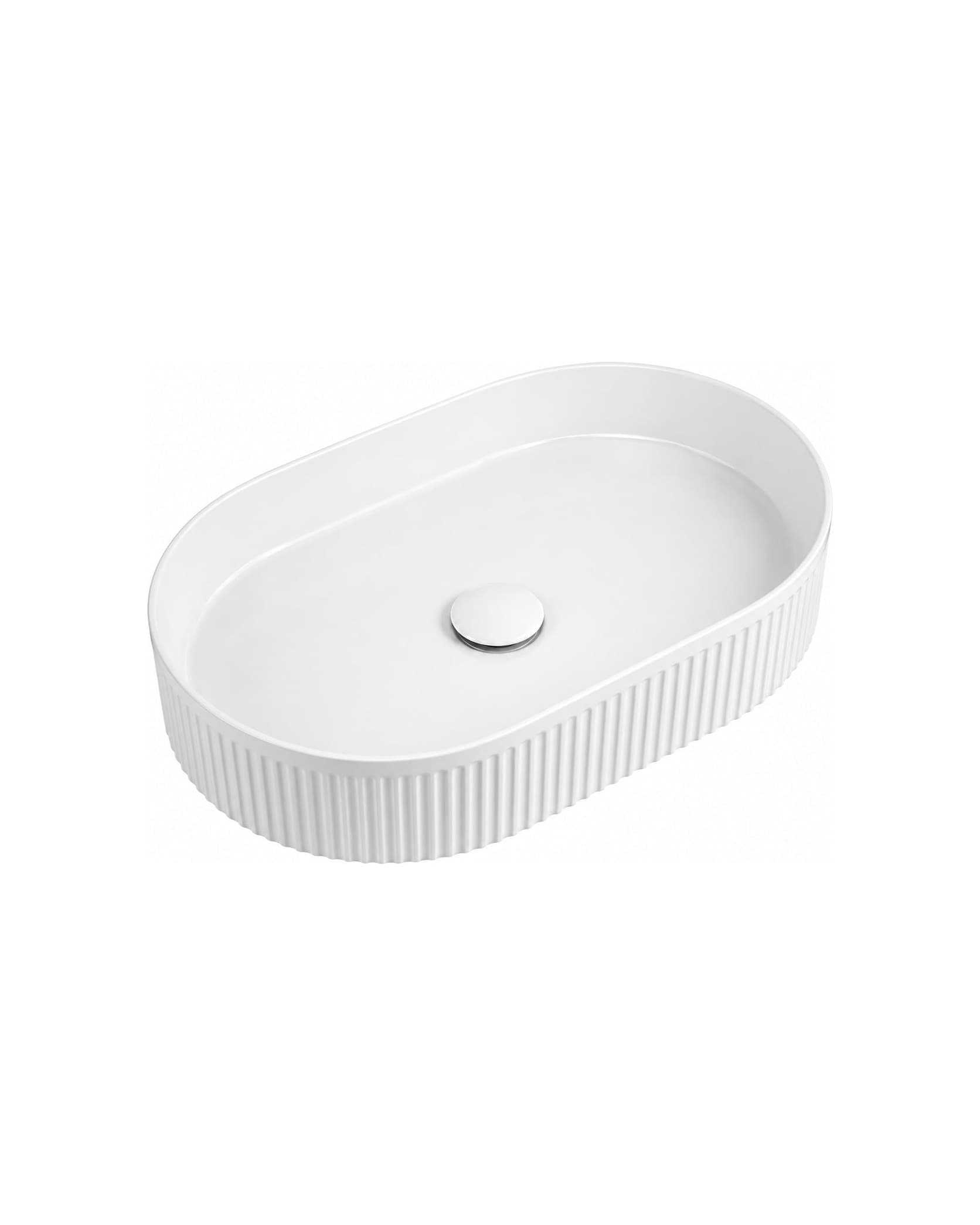 Above Counter Basin (Oval Fluted) — product image
