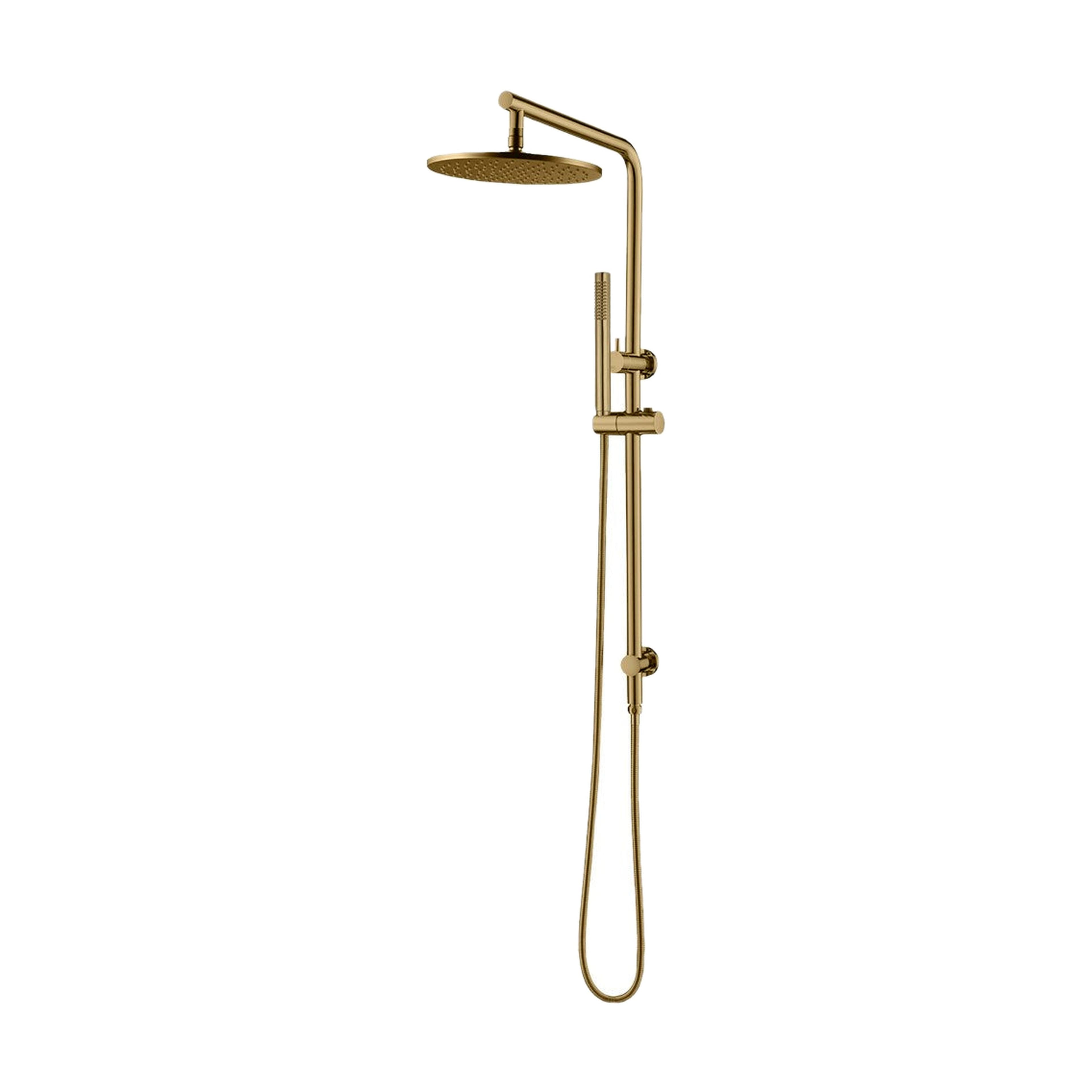 Mimosa Round Shower Station — Brushed Gold — product image