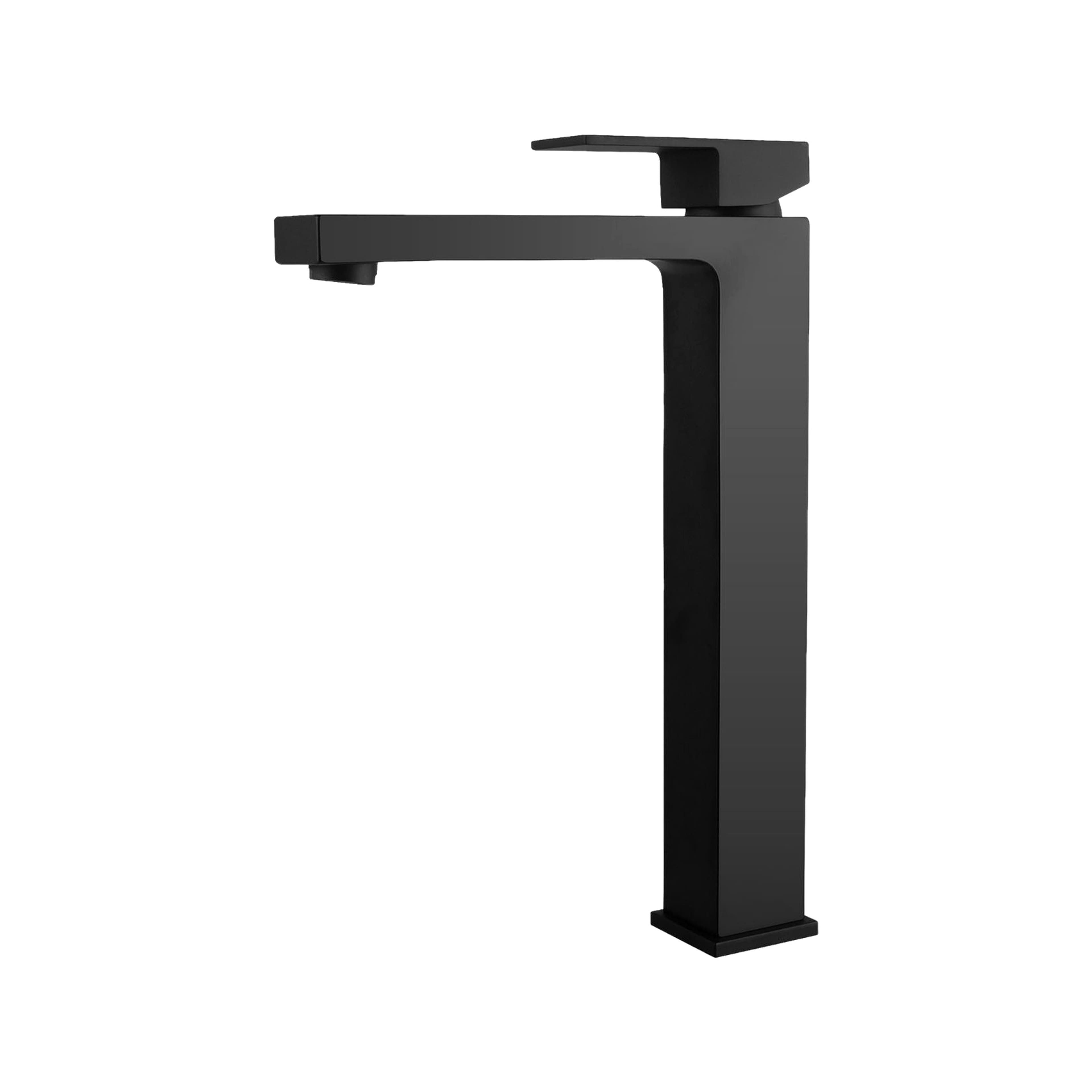 Dahlia Tall Basin Mixer (Blade) — Matte Black — product image