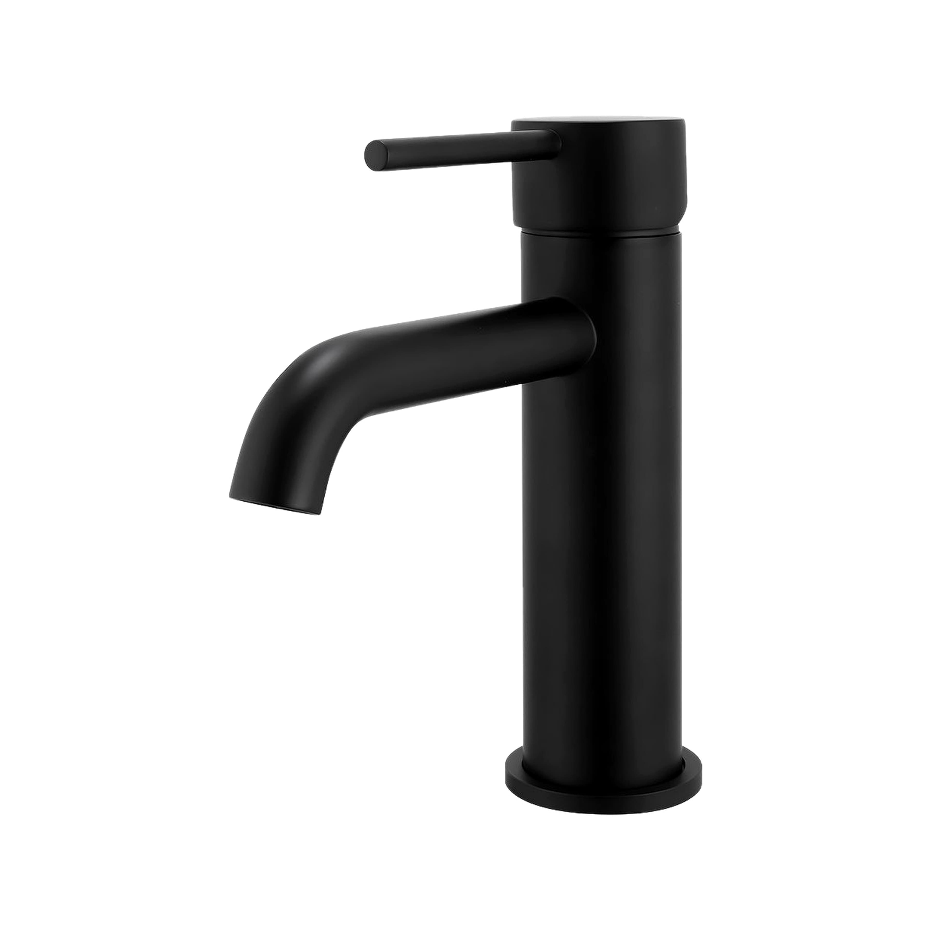 Mimosa Short Basin Mixer — Matte Black — product image