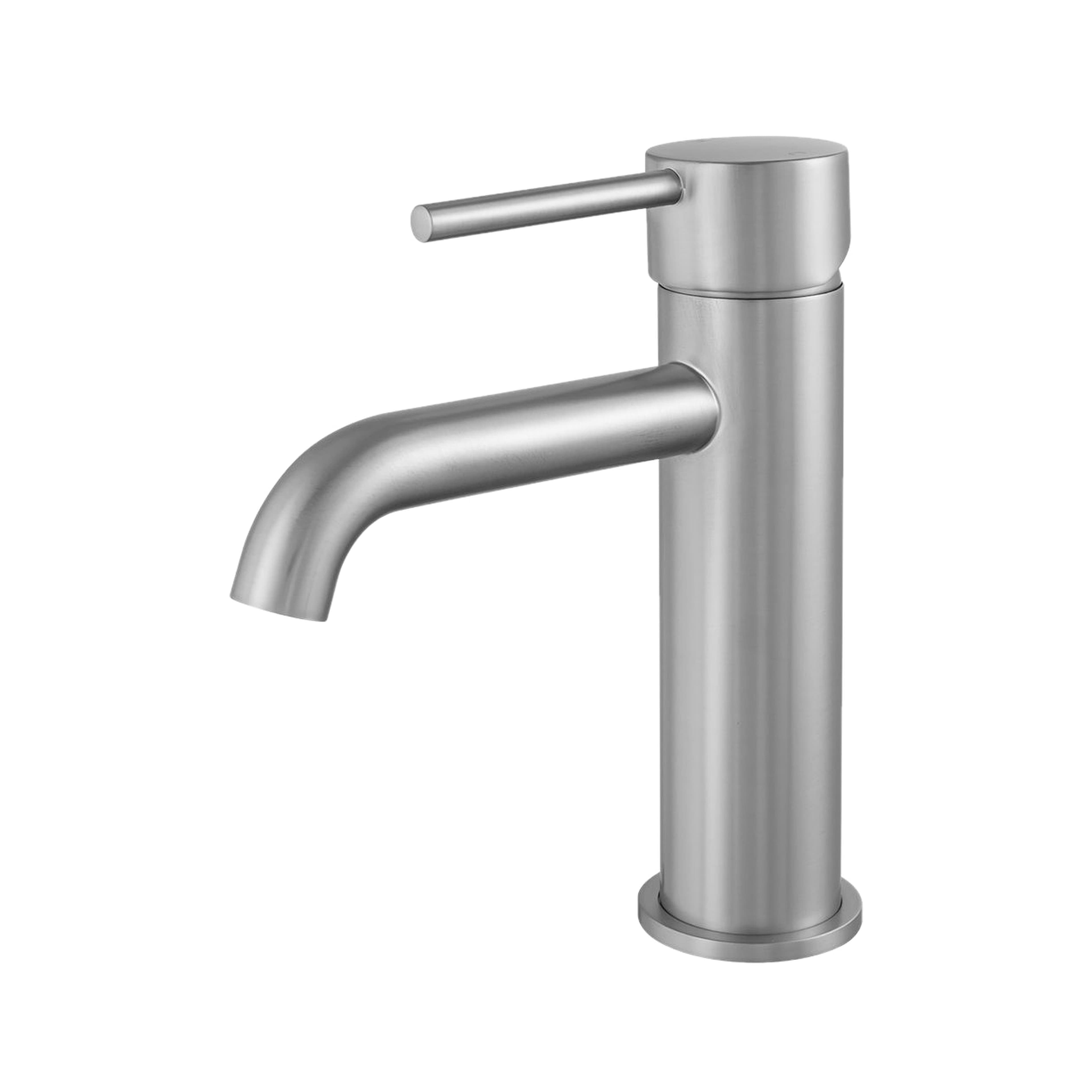 Mimosa Short Basin Mixer — Brushed Nickel — product image