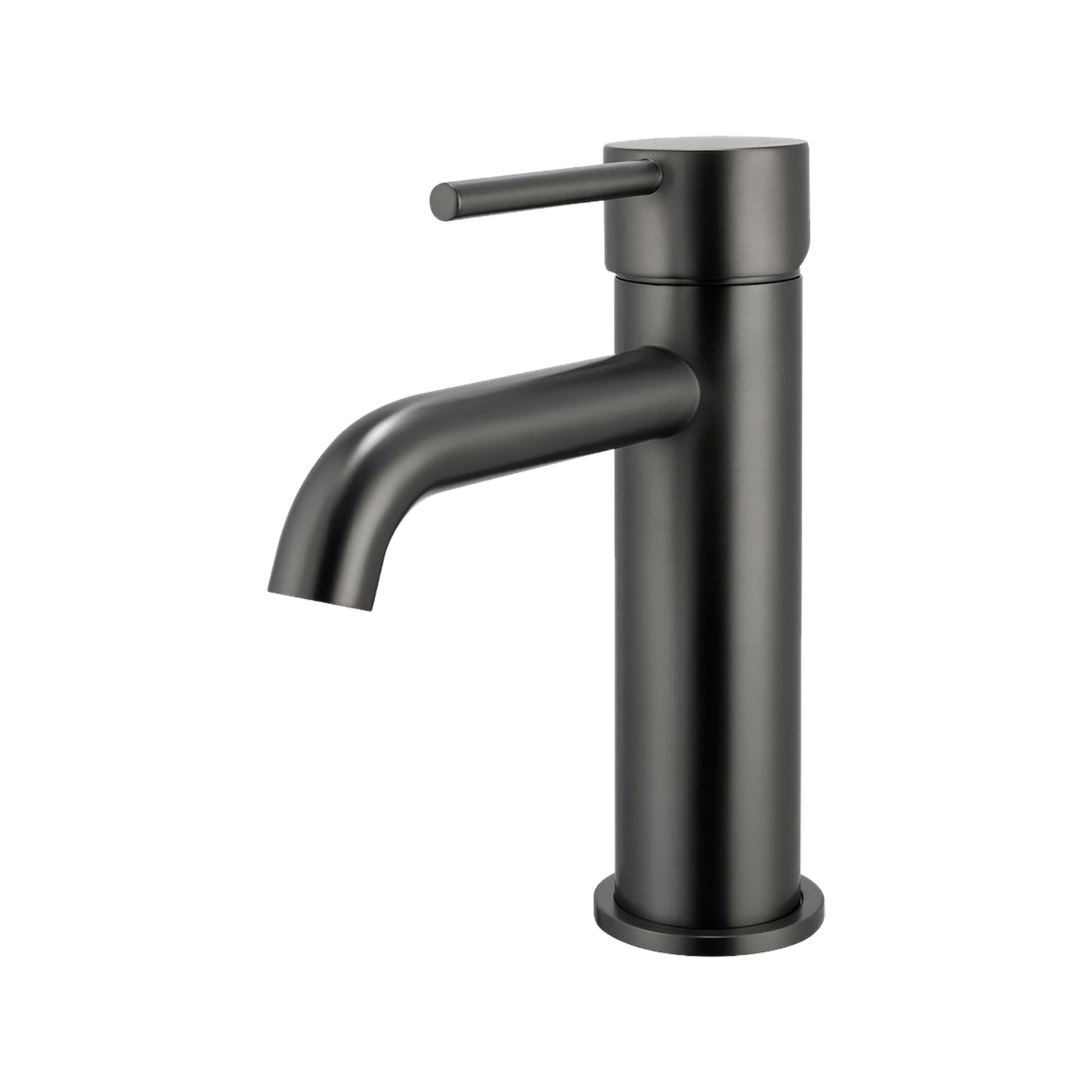 Mimosa Short Basin Mixer — Gun Metal — product image
