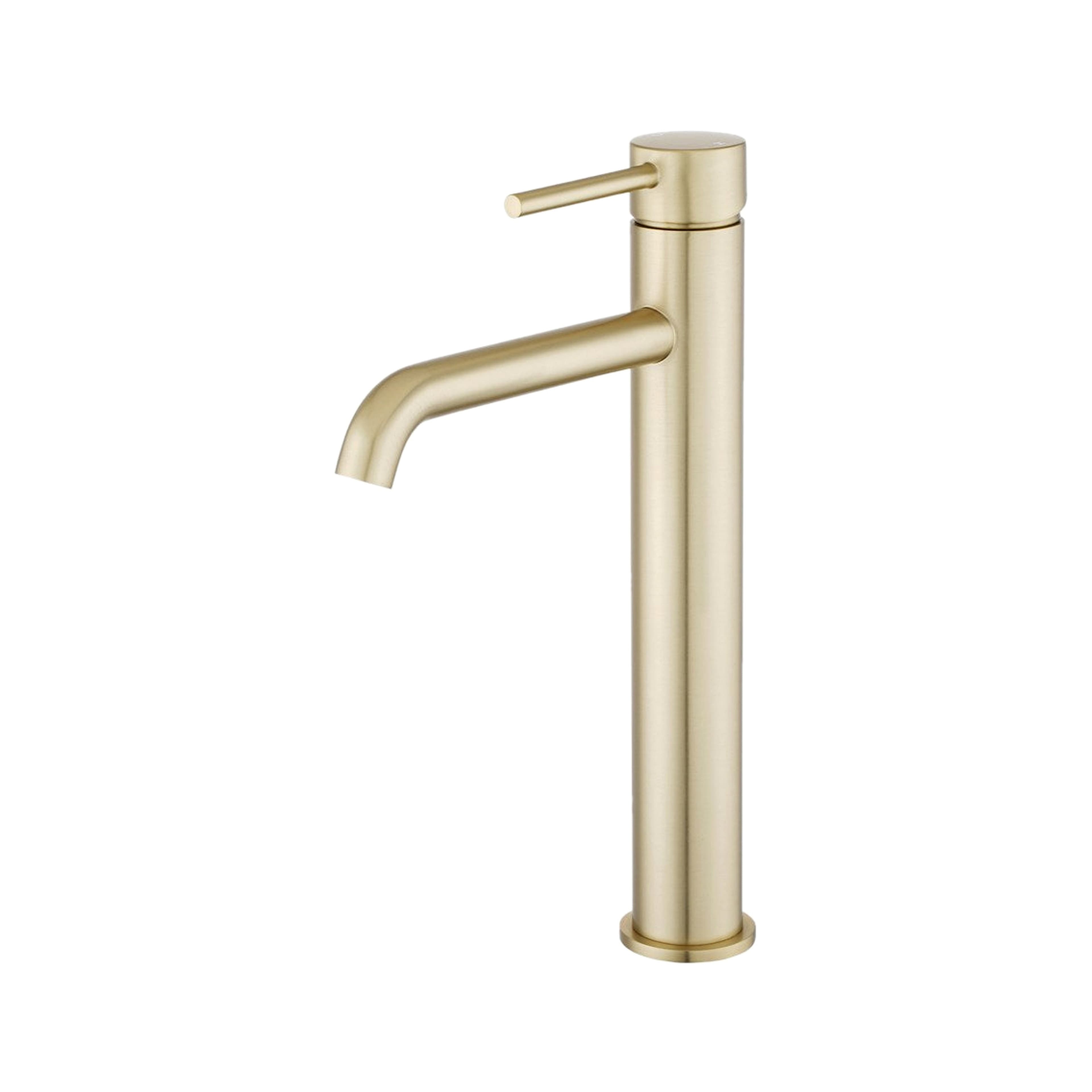 Mimosa Tall Basin Mixer — Brushed Gold — product image