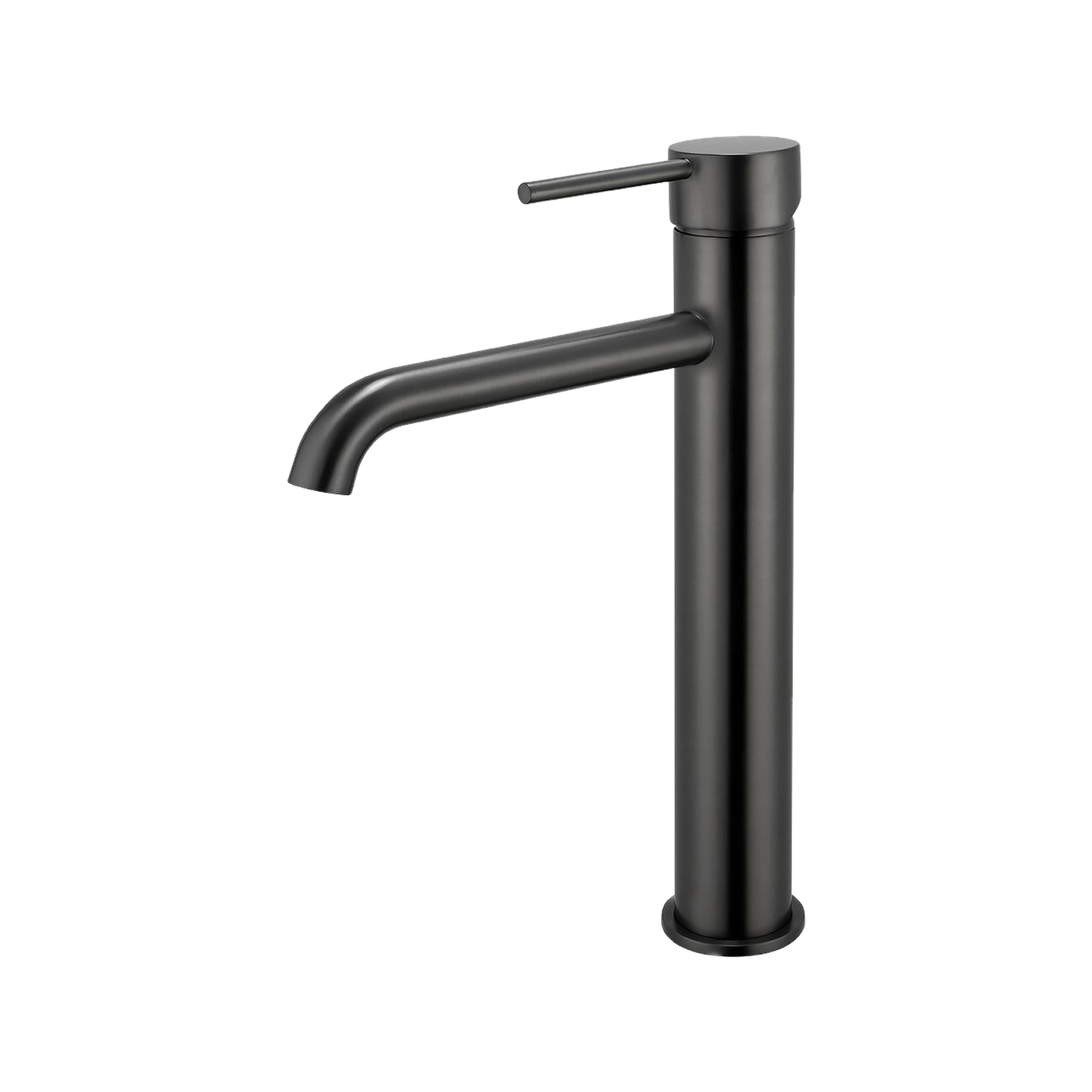 Mimosa Tall Basin Mixer — Gun Metal — product image