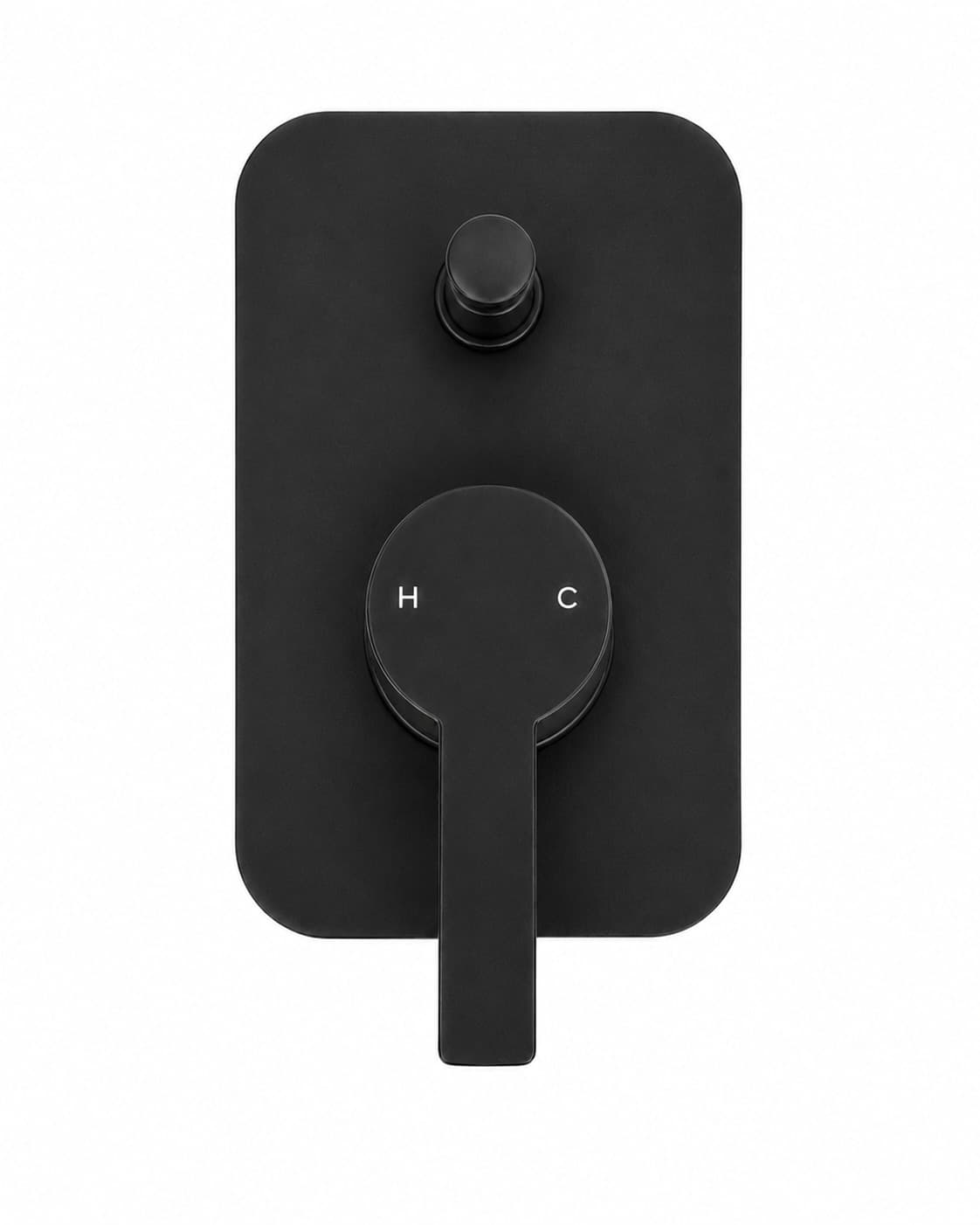 Wall Diverter Mixer — Matte Black — product image